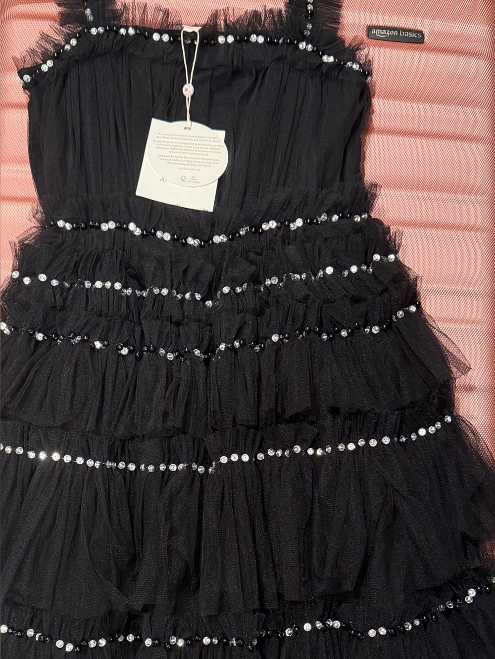 Tutu Du Monde Black Ruffled Tulle Dress size 10-11 $175